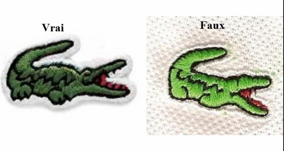 Exemple de contrefaçon : Lacoste