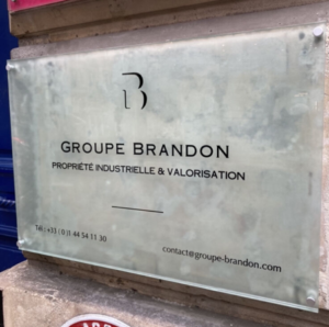 Plaque du Groupe Brandon rue Tiquetonne à Paris