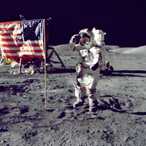 Image de la Nasa : Homme sur la Lune