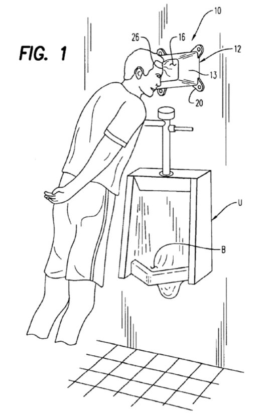 Illustration brevet US6681419 - Support pour le front