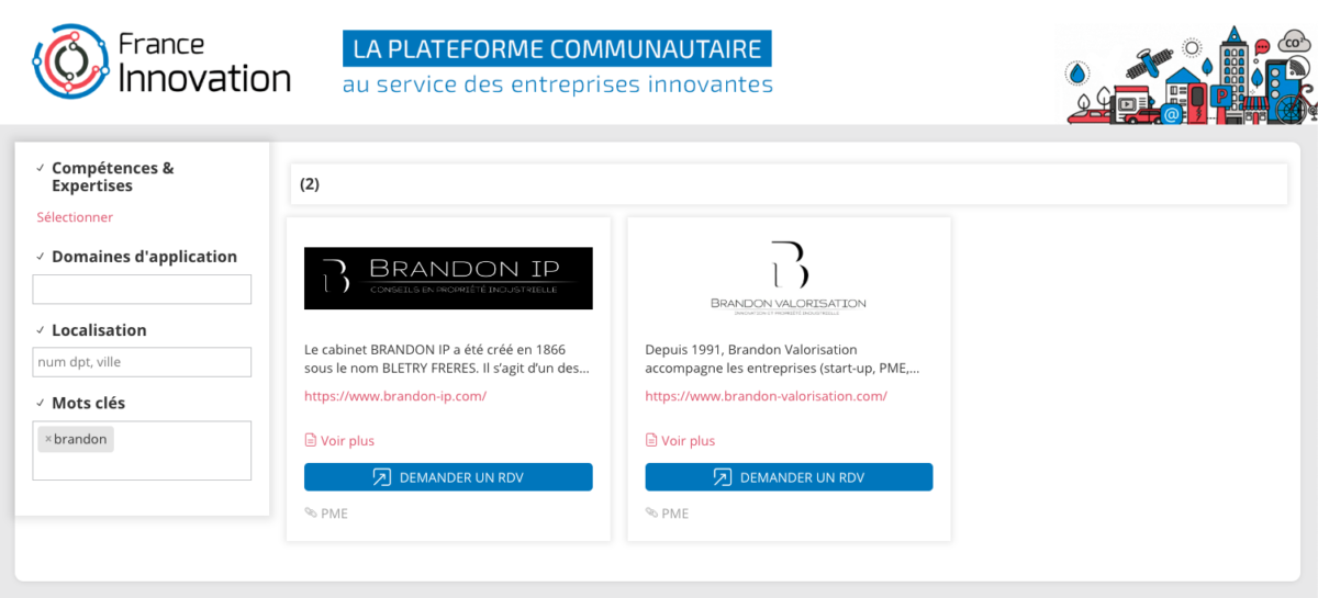 Le Groupe Brandon sur France Innovation