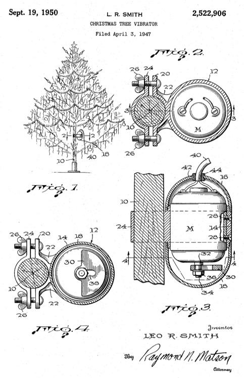 Christmas Tree Vibrator - Patent n°US2522906