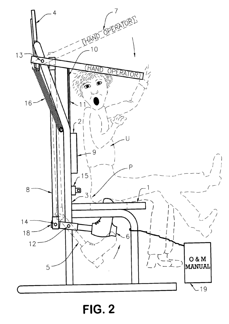 Absurd patent of the month: Manually self-operated butt-kicking machine    