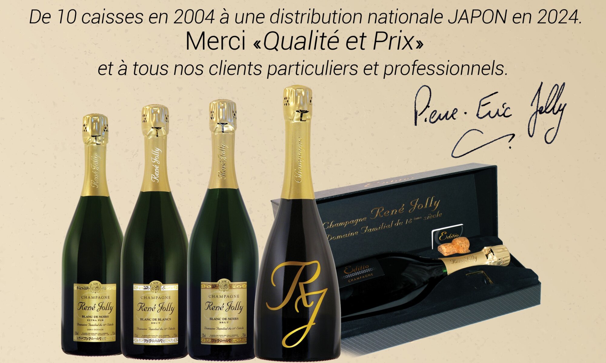 Champagne René Jolly au Japon