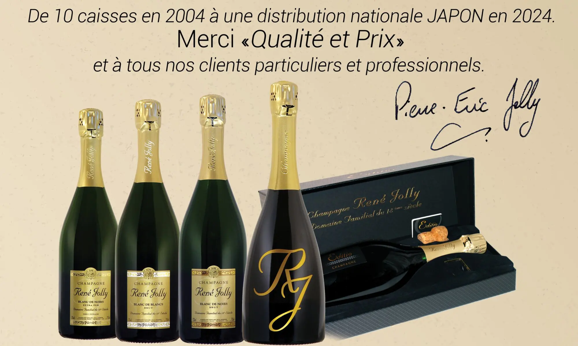 René Jolly Champagne for its 20th anniversary in Japan! - Brandon